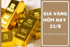 Giá vàng hôm nay 23/8: Tăng từ 50.000 đồng/lượng đến 100.000 đồng/lượng