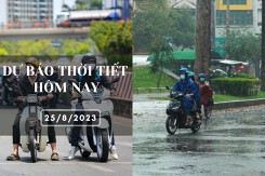 Dự báo thời tiết hôm nay 25/8/2023: Hà Nội đôi lúc có mưa, Đà Nẵng còn nắng nóng, TP HCM ngày nắng chiều mưa