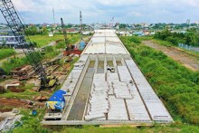 Hợp long cầu Trần Hoàng Na gần 800 tỷ đồng bắc qua sông Cần Thơ