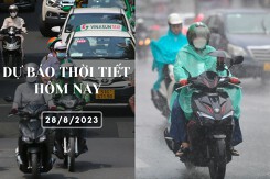 Dự báo thời tiết hôm nay 28/8/2023: Hà Nội mưa to, Đà Nẵng duy trì nắng nóng, TP HCM chiều tối có mưa