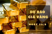 Dự báo giá vàng 29/8: Có thể tiếp tục tăng?