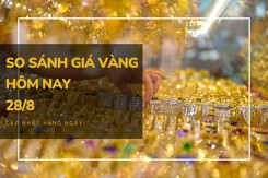 So sánh giá vàng hôm nay 28/8: Vàng SJC giao dịch trên mốc 68 đồng/lượng