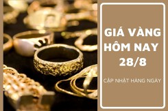 Giá vàng hôm nay 28/8: Biến động trái chiều đầu tuần mới