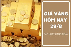 Giá vàng hôm nay 29/8: Điều chỉnh trái chiều, mức giao dịch cao nhất 68,15 triệu đồng/lượng