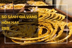 So sánh giá vàng hôm nay 29/8: Vàng SJC bán ra chạm ngưỡng 68,15 triệu đồng/lượng
