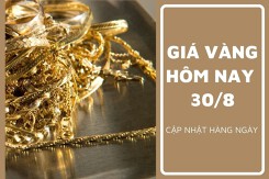 Giá vàng hôm nay 30/8: Điều chỉnh tăng từ 150.000 đồng/lượng đến 200.000 đồng/lượng