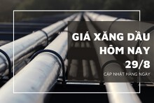 Giá xăng dầu hôm nay 29/8: Đảo chiều tăng nhẹ
