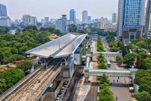 Đã hoàn thành 8 nhà ga trên cao của tuyến metro Nhổn - ga Hà Nội
