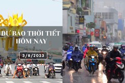 Dự báo thời tiết hôm nay 3/8/2023: Hà Nội tiếp tục mưa to, Đà Nẵng và TP HCM ngày nắng, chiều và đêm có mưa