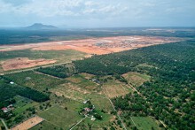 Toàn cảnh khu vực xây dựng Sân bay Phan Thiết một thời gây sốt đất