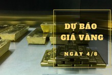 Dự báo giá vàng 4/8: Có thể lặng sóng vào đầu phiên?