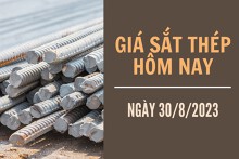 Giá sắt thép xây dựng hôm nay 30/8: Tăng trở lại trên Sàn SHFE
