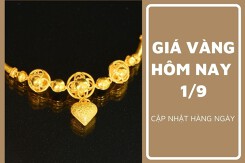 Giá vàng hôm nay 1/9: Biến động nhẹ