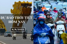 Dự báo thời tiết hôm nay 4/8/2023: Hà Nội có mưa vừa mưa to, Đà Nẵng ngày nắng, TP HCM chiều có mưa vài nơi