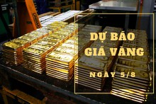 Dự báo giá vàng 5/8: Tiếp tục giảm nhẹ vào phiên cuối tuần?