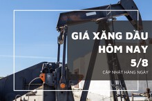 Giá xăng dầu hôm nay 5/8: Kéo dài đà tăng tuần thứ 6 liên tiếp