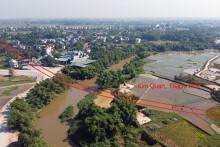 Thạch Thất: Duyệt quy hoạch thị trấn Liên Quan, sẽ có trục đường rộng 74 m nối sang Quốc Oai - Sơn Tây - Phúc Thọ