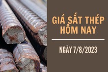 Giá sắt thép xây dựng hôm nay 7/8: Tiếp đà giảm còn 3.726 nhân dân tệ/tấn