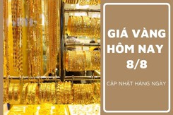 Giá vàng hôm nay 8/8: Tăng giảm không đồng nhất 50.000 đồng/lượng