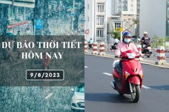 Dự báo thời tiết hôm nay 9/8/2023: Hà Nội có mưa vài nơi, Đà Nẵng vẫn nắng nóng gay gắt, TP HCM không mưa