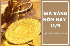 Giá vàng hôm nay 11/9: Chủ yếu tăng, mức tăng cao nhất 100.000 đồng/lượng đầu tuần