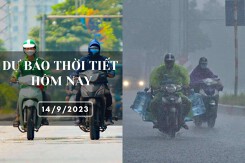 Dự báo thời tiết hôm nay 14/9/2023: Hà Nội tiếp tục mưa to, Đà Nẵng và TP HCM ngày vẫn nắng
