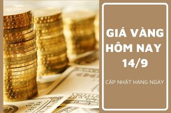 Giá vàng hôm nay 14/9: Tiếp đà giảm thêm không quá 100.000 đồng/lượng
