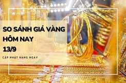 So sánh giá vàng hôm nay 13/9: Tiếp đà lao dốc, vàng SJC mất thêm 150.000 đồng/lượng