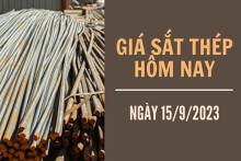 Giá sắt thép xây dựng hôm nay 15/9: Mở rộng đà tăng lên phiên thứ 4 liên tiếp