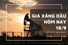 Giá xăng dầu hôm nay 18/9: Sàn Tokyo đi ngang, Brent và WTI tiếp đà tăng