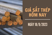 Giá sắt thép xây dựng hôm nay 18/9: Kéo dài đà tăng lên phiên thứ 5 liên tiếp