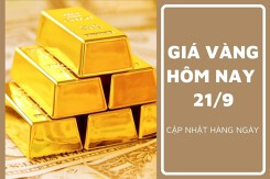 Giá vàng hôm nay 21/9: Giảm từ 50.000 đồng/lượng đến 150.000 đồng/lượng