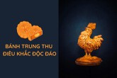 Mê mẩn bánh trung thu điêu khắc độc đáo của cô gái 9x