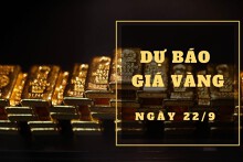 Dự báo giá vàng 22/9: Tiếp tục giảm giá?