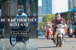 Dự báo thời tiết hôm nay 21/9/2023: Hà Nội có nơi nắng nóng, Đà Nẵng và TP HCM chiều tối có mưa vài nơi