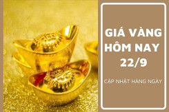 Giá vàng hôm nay 22/9: Điều chỉnh trái chiều không quá 200.000 đồng/lượng