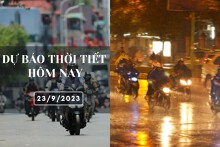 Dự báo thời tiết hôm nay 23/9/2023: Hà Nội vẫn nắng nóng, Đà Nẵng và TP HCM mưa về chiều tối
