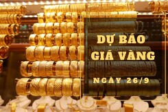 Dự báo giá vàng 26/9: Giảm thêm vào đầu phiên?