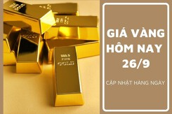 Giá vàng hôm nay 26/9: Điều chỉnh giảm cao nhất 200.000 đồng/lượng