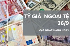 Tỷ giá ngoại tệ hôm nay 26/9: Đô la Úc, nhân dân tệ biến động trái chiều