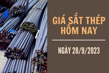 Giá sắt thép xây dựng hôm nay 28/9: Quay đầu phục hồi trên Sàn SHFE