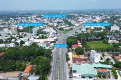 Toàn cảnh khu vực sẽ làm hầm chui Phước Kiến trên quốc lộ 13
