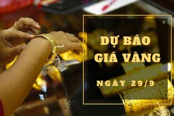 Dự báo giá vàng 29/9: Phục hồi nhẹ vào đầu phiên?