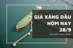 Giá xăng dầu hôm nay 28/9: Brent tăng vọt, vượt 96 USD/thùng