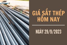 Giá sắt thép xây dựng hôm nay 29/9: Tiếp đà tăng phiên thứ hai