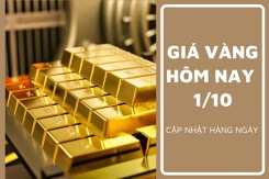 Giá vàng hôm nay 1/10: Vàng SJC giao dịch dưới mốc 69 triệu đồng/lượng