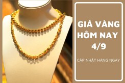 Giá vàng hôm nay 4/9: Biến động trái chiều trong sáng đầu tuần
