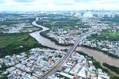 Ngắm cầu Long Kiểng trước giờ khánh thành