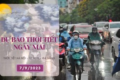 Dự báo thời tiết ngày mai 7/9/2023: Hà Nội vẫn còn nắng nóng, Đà Nẵng mưa vài nơi, TP HCM chiều tối mưa to