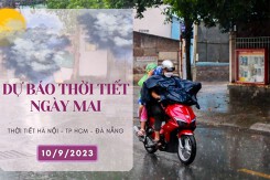 Dự báo thời tiết ngày mai 10/9/2023: Hà Nội có lúc có mưa to, Đà Nẵng tăng nhiệt, TP HCM có mưa nhiều nơi